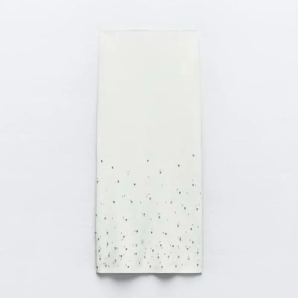 ZARA BEADED KNIT MIDI SKIRT